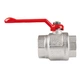 Кран кульовий Icma №350 (посилений) 1 1/2" ВВ, латунний, ручка-важіль, нікельований, PN30 - изображение 3