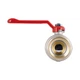 Кран кульовий-американка Icma №347 (посилений) 1 1/2" ВН, латунний, PN30, ручка-важіль, нікельований - изображение 7