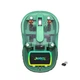 Беспроводная мышь Jedel WD141, BT5.0, 2.4G, 800-1600DPI, 300mAh, transparent-green - изображение 1