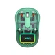 Беспроводная мышь Jedel WD141, BT5.0, 2.4G, 800-1600DPI, 300mAh, transparent-green - изображение 2