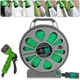 Садовый шланг для полива Garden Hose 4120 15 м на катушке с пистолетом распылителем на 7 режимов - изображение 4