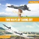 Самолет на радиоуправлении HAWK'S WORK F-22 Raptor — 2.4 ГГц, система стабилизации, для детей и начинающих - изображение 4