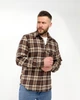 Мужская рубашка в клетку шоколадная 54-56 с1497.078 - изображение 5