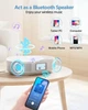 Портативний бумбокс-CD-програвач та Bluetooth-колонка 2-в-1 FELEMAN BP221, FM-радіо AUX USB акумуляторний білий 15 Вт - зображення 2