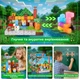 Магнитный конструктор в стиле Minecraft DCM-16 Red 100 блоков Майнкрафт детские конструкторы для мальчиков - изображение 3