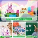 Магнитный конструктор в стиле Minecraft TW-12 Pink 100 блоков Майнкрафт детские конструкторы для девочки - изображение 5