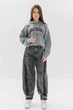 Джинси Baggy для дівчат підлітків Suzie 152 см сірі - изображение 5