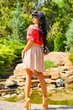 Жіноча спідниця з бенгаліну з принтом в складку Seventeen L Бежевий (2000000047065) - зображення 3