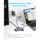 Концентратор USB-C 7-in-1 1xUSB-C PD100W + 2xHDMI + 4xUSB-A black Anker (A83740A2) ANKER A83740A2 1042865 - изображение 3