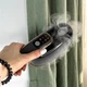 Праска парова портативна LumaBella 1200W для одягу, ручний дорожній відпарювач з функцією очищення та 5 режимами подачі пари для вертикального та горизонтального прасування з алюмінієвою підошвою Чорно-золотий, LB-62029 - зображення 2