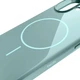Чехол силиконовый с MagSafe для iPhone 16 Plus защита камеры микрофибра Riptide Blue - изображение 7