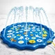 Дитячий водний килимок з фонтаном 90 см (Splash Pad) надувний басейн для дітей, підключення до шланга - зображення 1