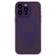 Чехол TPU PC Magnetic Matte для iPhone 13 Pro Max с MagSafe защита камеры темно-фиолетовый - зображення 3