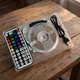 Лед стрічка LED RGB 10 метрів USB з Bluetooth і пультом керування, світлодіодна підсвітка для кімнати, телевізора та меблів, самоклеюча гірлянда, працює від павербанку, багатобарвна, LED strip light - зображення 2
