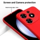 Чохол силіконовий Full Camera для Tecno Spark 20 (KJ5n) з мікрофіброю всередині захисний червоний - зображення 3