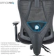 Крісло комп'ютерне офісне ергономічне OfficePro Aero Black (OC490B) - зображення 11