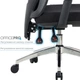 Крісло комп'ютерне офісне ергономічне OfficePro Aero Black (OC490B) - зображення 12