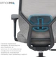 Кресло компьютерное офисное эргономичное OfficePro Comfort Gray (OC524G) - изображение 10