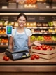 Электронные настольные торговые весы Domotec DT-5053 до 50 кг с дисплеем и подсветкой на стойке Черные - изображение 2