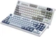Клавиатура беспроводная Attack Shark K86 Blue Whale Switch Bluetooth/Wireless/USB Beige-Purple (AS-6972792471198-TM-UA) - изображение 3