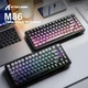 Клавиатура беспроводная Attack Shark M86 Blueberry Switch Bluetooth/Wireless/USB Graphite (AS-6972792471525-MN) - изображение 3