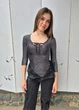 Боди женский с серебристой нитью Tally Weijl Черный 13598 XS (укр 40-42) - изображение 4