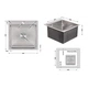 Мийка для кухні інтегрована Lidz Handmade H5050 (LDH5050BRU35375) Brushed Steel 3,0/1,0 мм - изображение 2