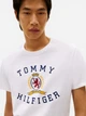 Футболка хлопковая длинная мужская Tommy Hilfiger Xm04438-Ycf(Optic White) L Белая с принтом (198296697780) - изображение 5