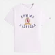 Футболка хлопковая длинная мужская Tommy Hilfiger Xm04438-Ycf(Optic White) L Белая с принтом (198296697780) - изображение 6