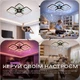 Люстра потолочная светодиодная с музыкальной колонкой и RGB подсветкой для спальни и гостиной VALESO YZD1267 Ч - изображение 10