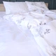 Простынь MirSon Бязь 17-0956 White Botanica 150х220 см (2200013182702) - изображение 5