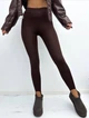 Базовые лосины с штрипками шоколад 50-52 (с240- 6060) - изображение 1