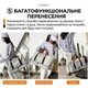 Сумка дорожня та спортивна BEICHAD — Містка сумка для подорожей та фітнесу з відділенням для взуття та кріпленням для килимка (сірий) - зображення 7