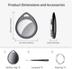 Умные Bluetooth-метки совместимые с Apple Find My QCOQ (4шт) - изображение 2