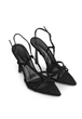 Босоніжки жіночі на підборах Meideli 8030/Black/Eco-suede/H9326-12/B 41 Чорний - изображение 1