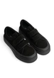 Кеди шкіряні жіночі Hengji 2067/Black/Suede/A566-8/B 41 Чорний - изображение 3