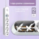 Сетевой фильтр-удлинитель СolorWay 4 розетки/4USB (Type-C 2PD20W + 2USB QC3.0) (20W) 2м White (CW-CHE44PDW) - изображение 7
