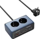 Сетевой фильтр-удлинитель ColorWay 2x220V/1xUSB-A/2xUSB-C (GaN45 Вт) 2м Black (CW-CHE25PDB) - изображение 1