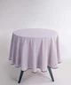 Круглая скатерть из вареного хлопка Limasso Essualte 160 см. Opal Grey - изображение 2