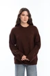 Светр FAMO KOF-8533 Коричневий one size One size (KOF-8533) - изображение 3