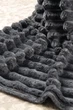 Плед шарпей Home Textiles Grey 200х230 см покрывало с микрофибры на кровать диван серое - изображение 2