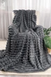 Плед шарпей Home Textiles Grey 200х230 см покрывало с микрофибры на кровать диван серое - изображение 3