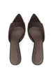 Мюлі жіночі на підборах Meideli 8081/Brown/F609-7/B 38 Коричневий - зображення 3