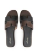 Шльопанці жіночі Loretta 8036/Black-Brown/H116-1/B 38 Коричневий - изображение 3