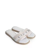 Шльопанці жіночі Loretta 8058/Beige-White/H111-2/B 39 Білий - зображення 1
