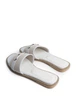 Шльопанці жіночі Loretta 8058/Beige-White/H111-2/B 39 Білий - зображення 4