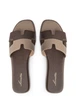 Шльопанці жіночі Loretta 8036/Brown-Beige/H116-2/B 36 Коричневий - изображение 3
