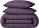 Простынь на резинке MirSon Ranforce Elite 17-0603 Stripe Violet 180x190x25 см (2200008051792) - изображение 1