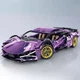 Конструктор типа Technic Lamborghini Sian Purple Chrome на радиоуправлении 1200+ деталей масштаб 1:14 (8+) - изображение 1