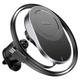 Автомобільний тримач із бездротовою зарядкою Hoco HW12 Guardian magnetic (air outlet) 15W Black - изображение 4